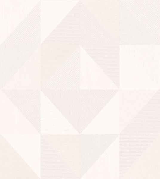 Geometrijska flis tapeta za zid, bijelo-krem, 32410, Vitalis, Parato by Cristiana Masi | Ljepilo Gratis