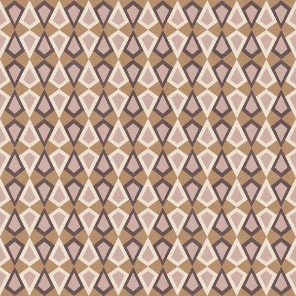 Geometrijska flis tapeta za zid, smeđe-ljubičasta, 2038, Rio, Parato by Cristiana Masi | Ljepilo Gratis