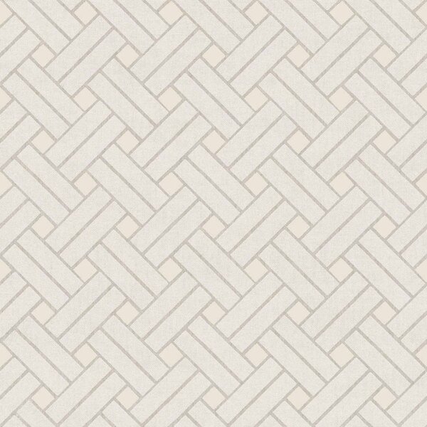 Geometrijska flis tapeta za zid, sivo-krem, 32420, Vitalis, Parato by Cristiana Masi | Ljepilo Gratis