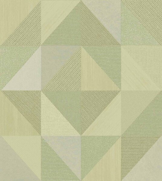 Geometrijska flis tapeta za zid, zelena, 32415, Vitalis, Parato by Cristiana Masi | Ljepilo Gratis