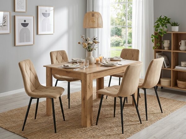 Blagovaonski stol MADO 120x80 cm, hrast craft