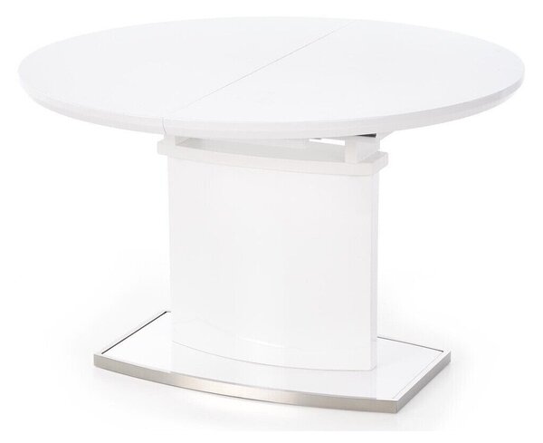 Stol Houston 215Sjajno bijela, 76cm, EstensioneNastavak za produživanje, Medijapan, Medijapan, Metal