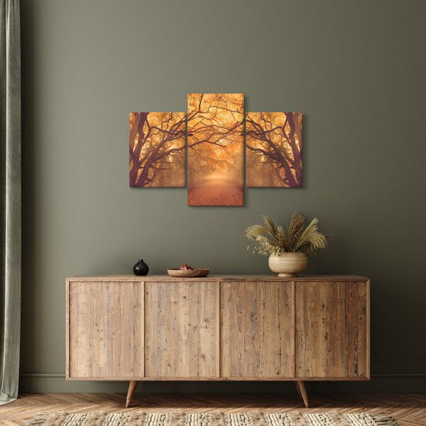 Slika ceste u jesenskom krajoliku (90x60 cm)