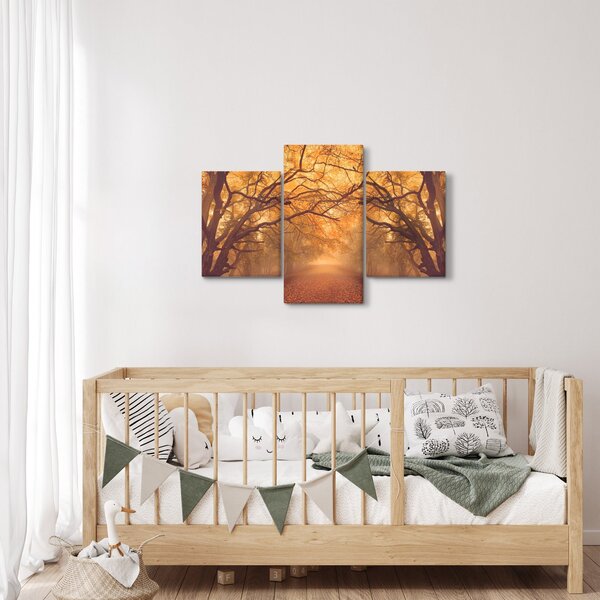 Slika ceste u jesenskom krajoliku (90x60 cm)