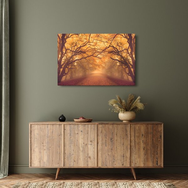 Slika ceste u jesenskom krajoliku (90x60 cm)