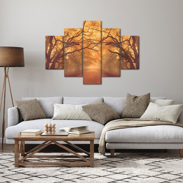 Slika ceste u jesenskom krajoliku (150x105 cm)
