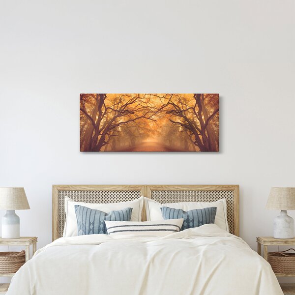 Slika ceste u jesenskom krajoliku (120x50 cm)