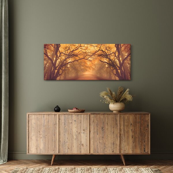Slika ceste u jesenskom krajoliku (120x50 cm)