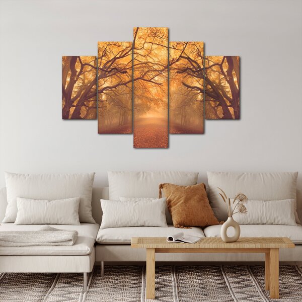 Slika ceste u jesenskom krajoliku (150x105 cm)