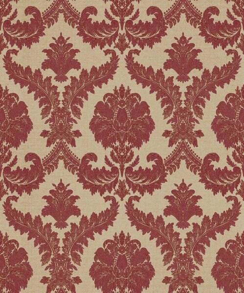Flis tapeta za zid, bež-bordo, dvorski uzorak, 23608, The Best Classic & Elegant, Cristiana Masi by Parato | Ljepilo Gratis