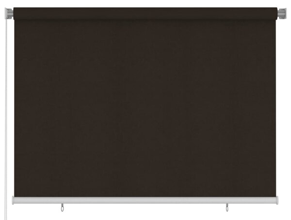 VidaXL Vanjska roleta za zamračivanje 200 x 140 cm smeđa HDPE