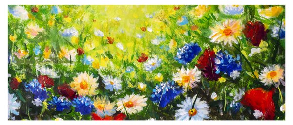 Slika divljeg cvijeća (120x50 cm)