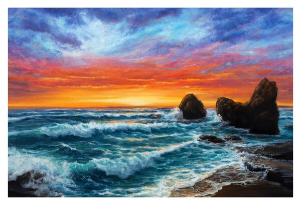 Slika - Zalazak sunca (90x60 cm)