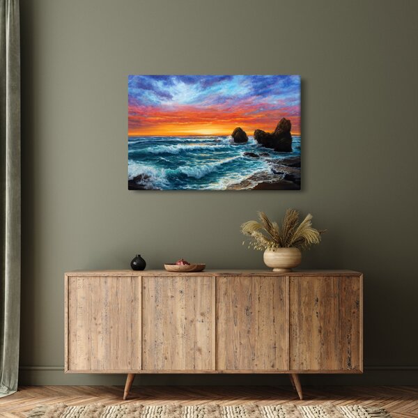 Slika - Zalazak sunca (90x60 cm)