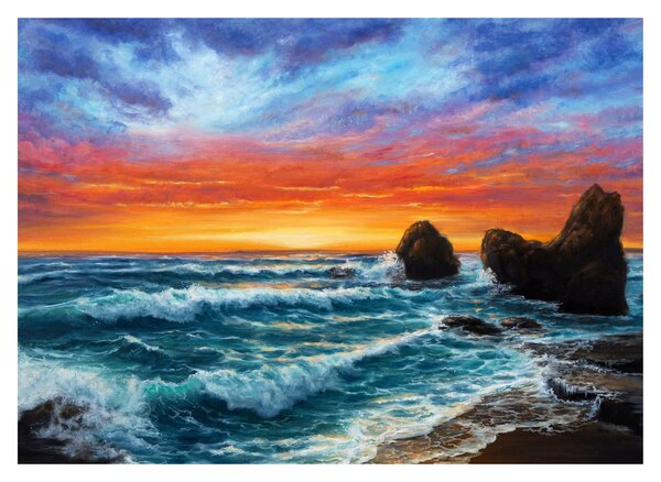 Slika - Zalazak sunca (70x50 cm)