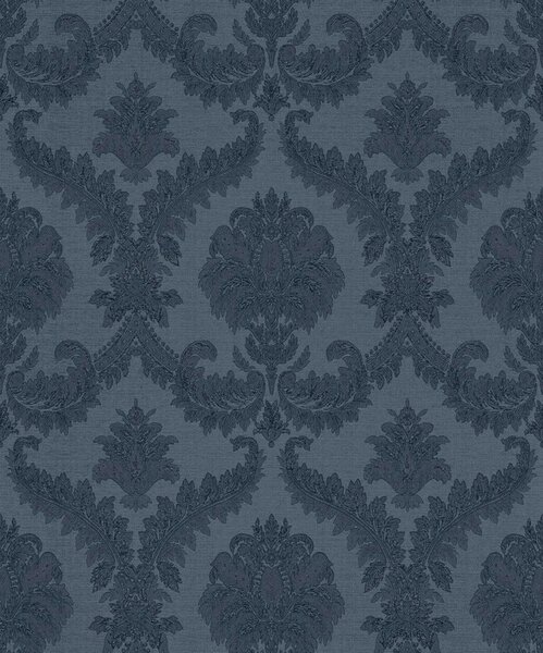 Flis tapeta za zid, plava, dvorski uzorak, 25727, The Best Classic & Elegant, Cristiana Masi by Parato | Ljepilo Gratis