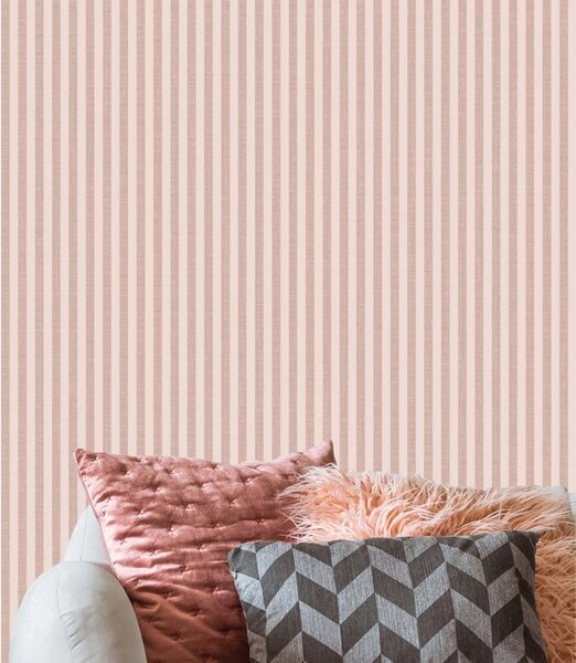 Flis tapeta za zid, ružičasta, imitacija tkanine, pruge, 38484, Top Stripes, Parato by Cristiana Masi | Ljepilo Gratis