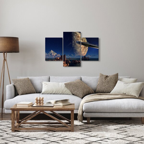 Slika - Dolazak vanzemaljaca (90x60 cm)