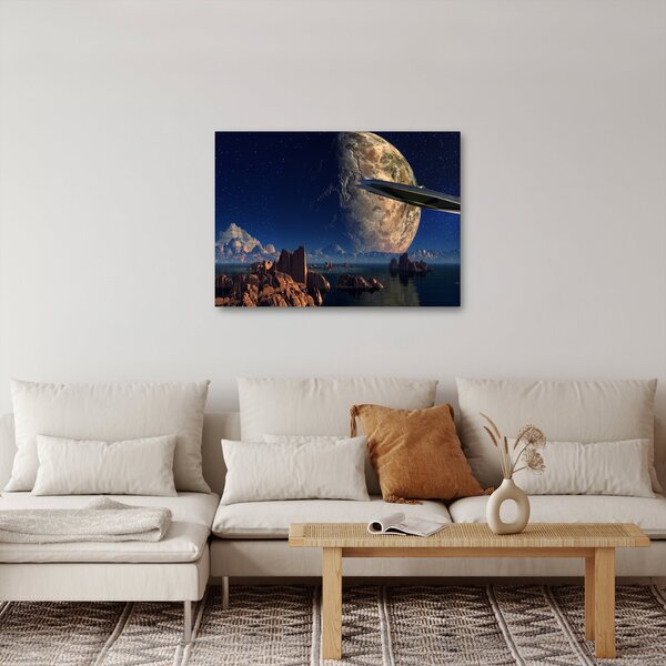 Slika - Dolazak vanzemaljaca (70x50 cm)