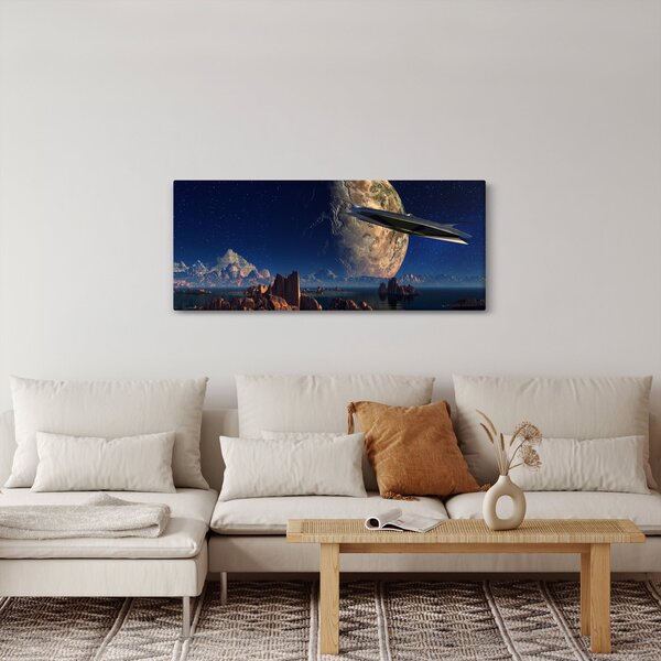 Slika - Dolazak vanzemaljaca (120x50 cm)