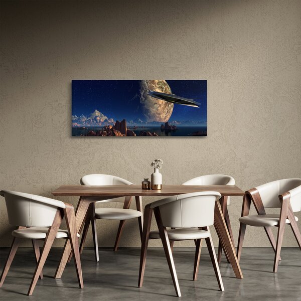 Slika - Dolazak vanzemaljaca (120x50 cm)