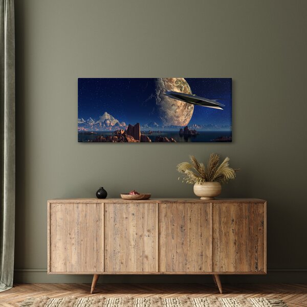 Slika - Dolazak vanzemaljaca (120x50 cm)