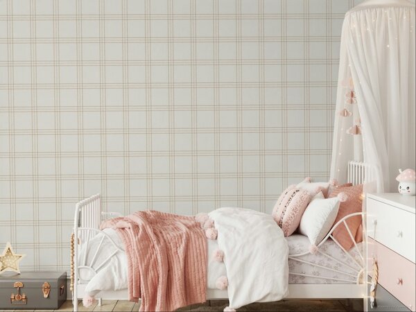 Flis tapeta za zid, sivo-bež, imitacija tkanine, 38412, Top Stripes, Parato by Cristiana Masi | Ljepilo Gratis