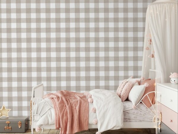 Flis tapeta za zid, sivo-bež, imitacija tkanine, 38431, Top Stripes, Parato by Cristiana Masi | Ljepilo Gratis