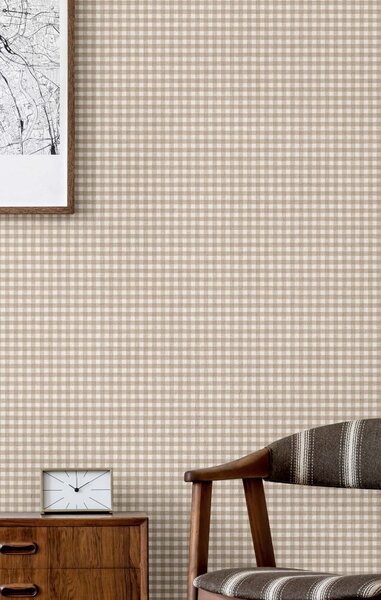 Flis tapeta za zid, sivo-bež, imitacija tkanine, 38418, Top Stripes, Parato by Cristiana Masi | Ljepilo Gratis