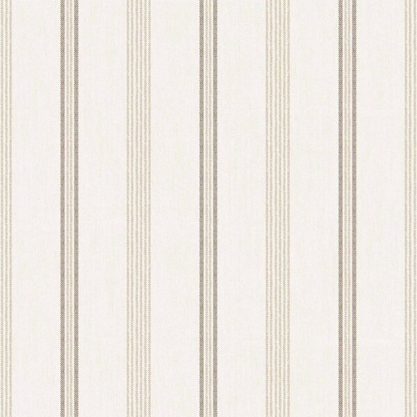 Flis tapeta za zid, sivo-bež, imitacija tkanine, pruge, 38426, Top Stripes, Parato by Cristiana Masi | Ljepilo Gratis