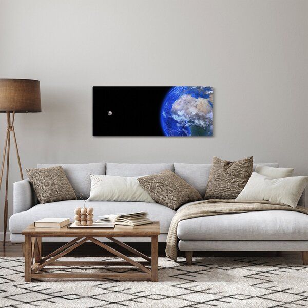 Slika Mjeseca i Zemlje (120x50 cm)
