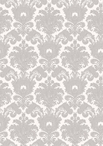 Flis tapeta za zid, sivo-srebrna, dvorski uzorak, 23611, The Best Classic & Elegant, Cristiana Masi by Parato | Ljepilo Gratis