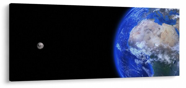Slika Mjeseca i Zemlje (120x50 cm)