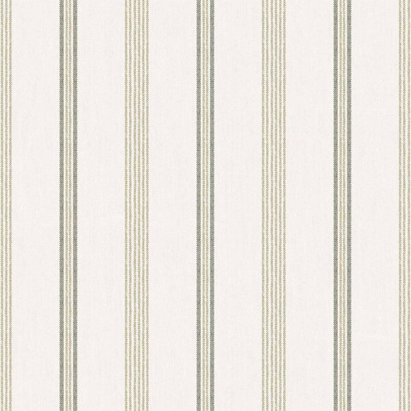 Flis tapeta za zid, zelena, imitacija tkanine, pruge, 38427, Top Stripes, Parato by Cristiana Masi | Ljepilo Gratis