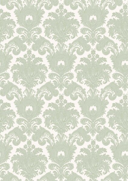 Flis tapeta za zid, zelena, dvorski uzorak, 23615, The Best Classic & Elegant, Cristiana Masi by Parato | Ljepilo Gratis
