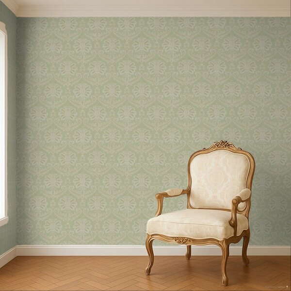 Flis tapeta za zid, zelena, dvorska, 35935, Ornamenta, Parato by Cristiana Masi | Ljepilo Gratis