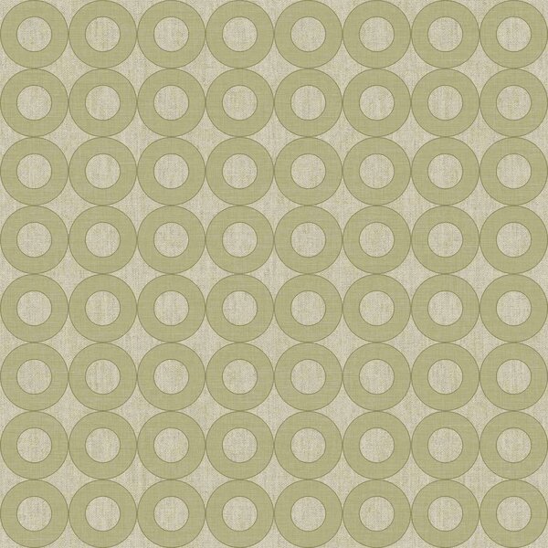 Zelena flis tapeta za zid s krugovima, 30165, Energie, Cristiana Masi by Parato | Ljepilo Gratis