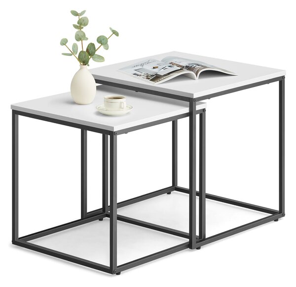 Set 2 kom konferencijskih stolića QUADRO, bijeli