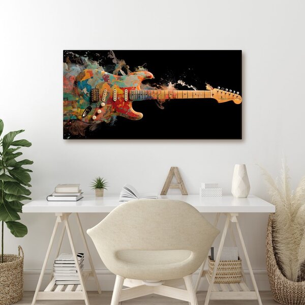 Slika električna gitara u bojama