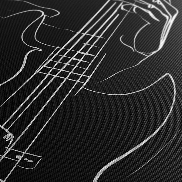 Slika glazbene linije bas gitare