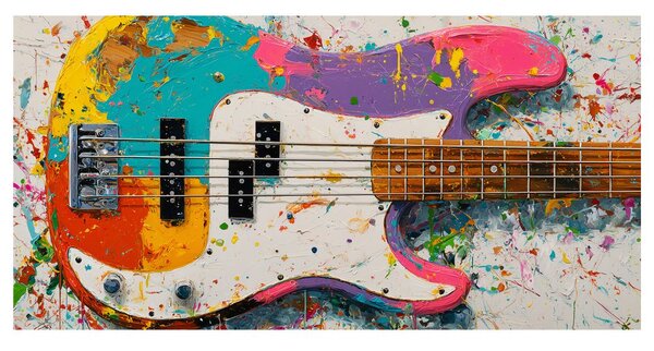 Slika bas gitara u bojama