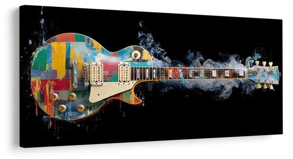 Slika šarena električna gitara