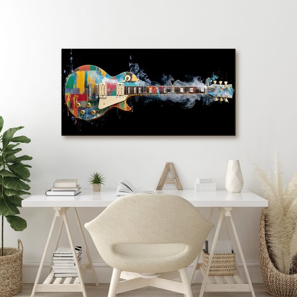 Slika šarena električna gitara