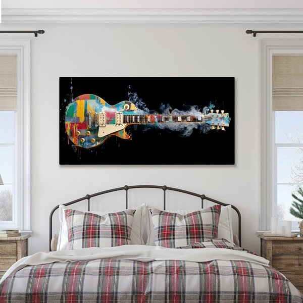 Slika šarena električna gitara