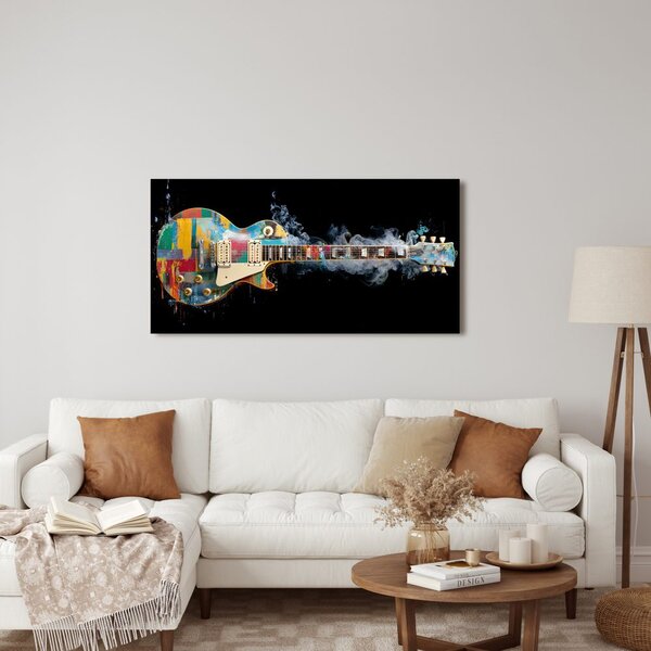 Slika šarena električna gitara