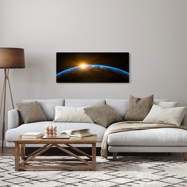 Slika planeta Zemlje iz svemira (120x50 cm)