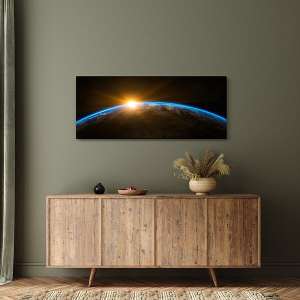 Slika planeta Zemlje iz svemira (120x50 cm)