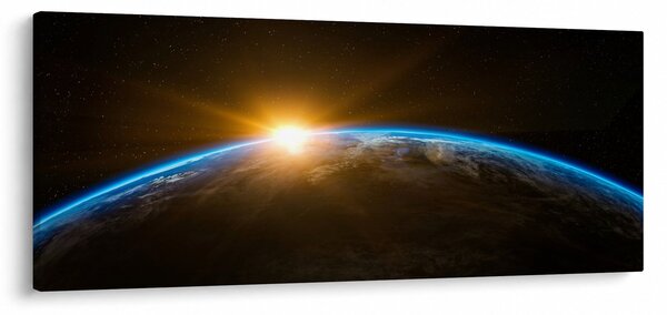 Slika planeta Zemlje iz svemira (120x50 cm)