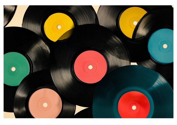 Slika glazbeni retro vinil