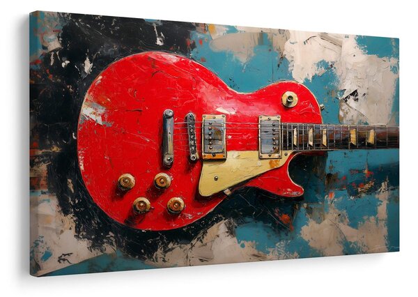 Slika crvena električna gitara